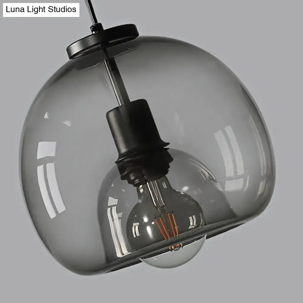 Minimalist Black Glass Pendant Light for Modern Dining Rooms