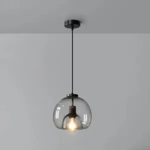 Minimalist Black Glass Pendant Light for Modern Dining Rooms