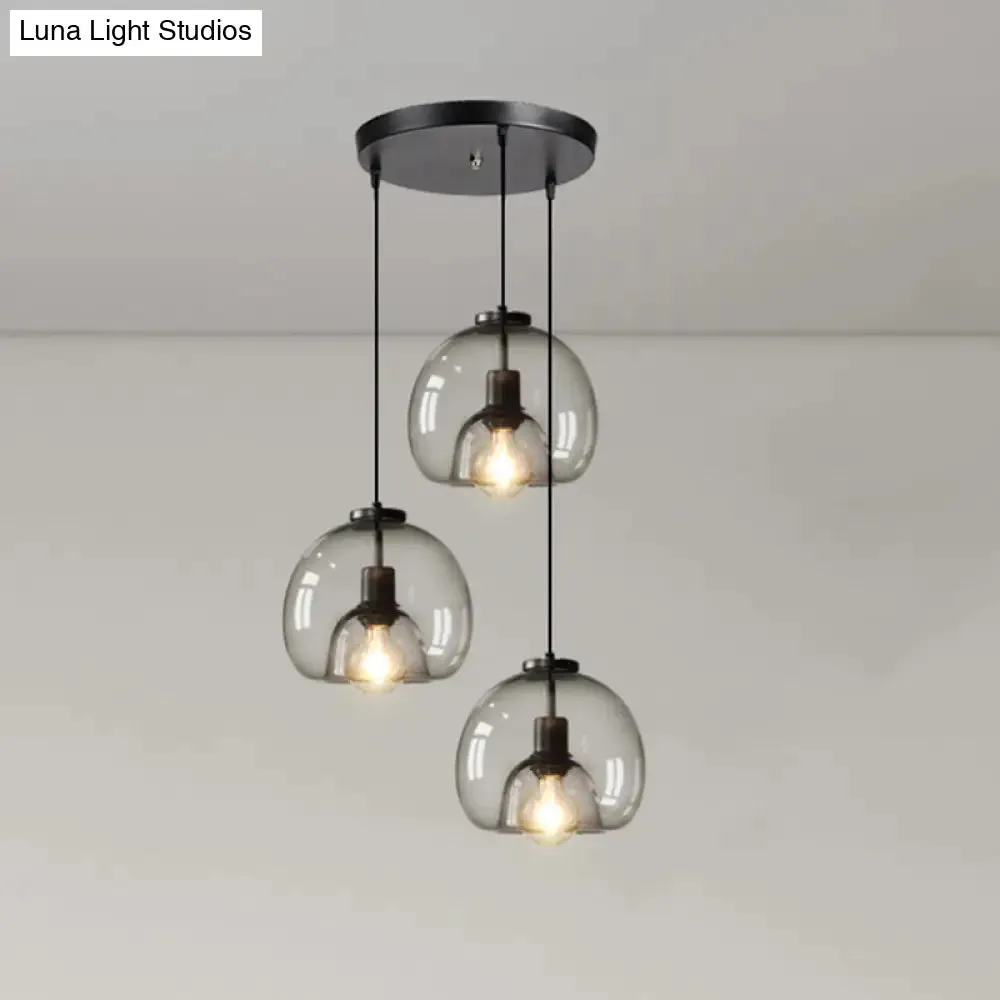 Minimalist Black Glass Pendant Light for Modern Dining Rooms