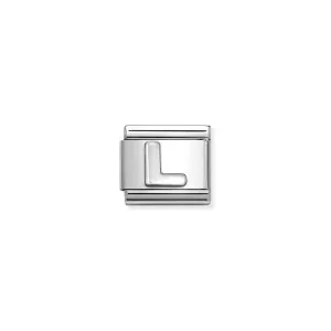 Nomination Composable Link Letter L, Silver