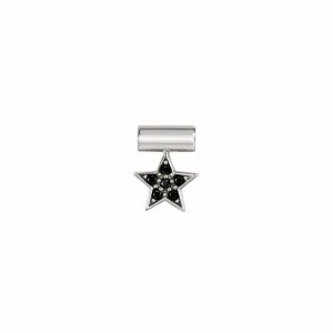 Nomination Seimia Pendant, Star, Black Cubic Zirconia, Silver