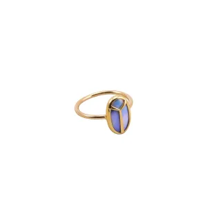 Opal Scarab Ring