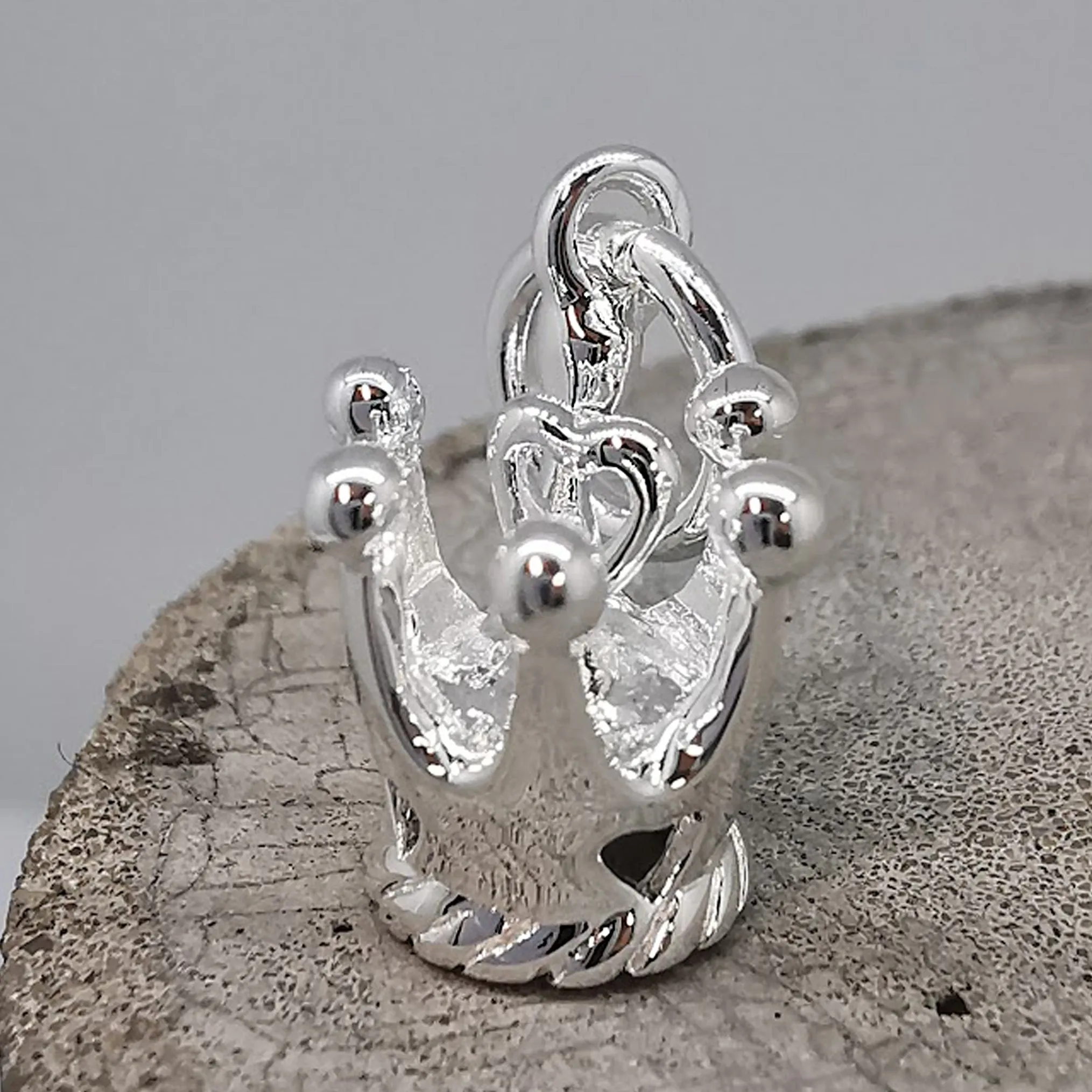 Original 'Princess' Crown Silver Charm