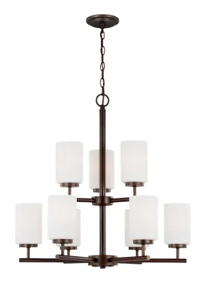 Oslo Collection - Nine Light Chandelier | Finish: Burnt Sienna - 31162EN3-710