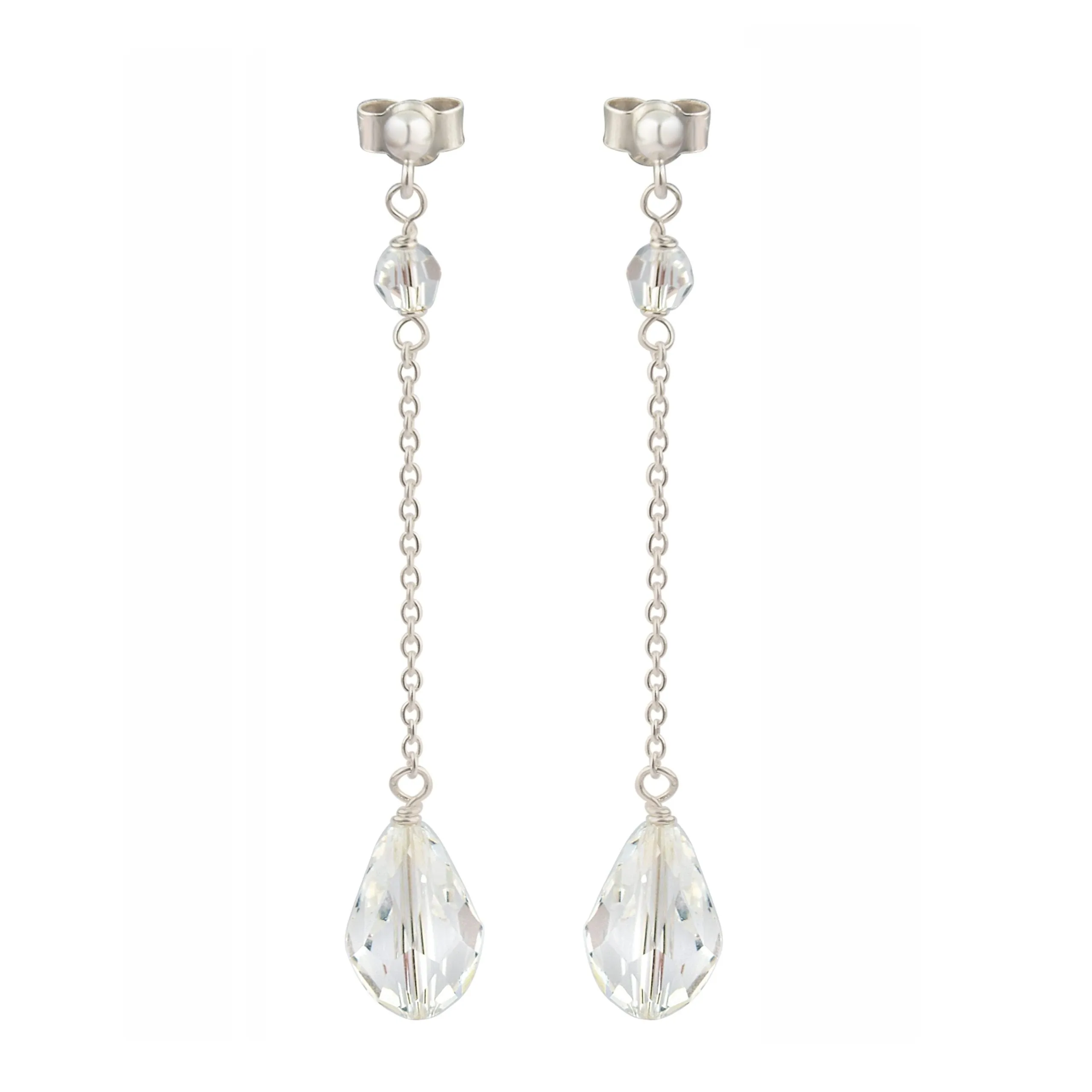 Pandora II Crystal Bridal Earrings