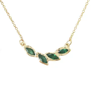 Petal Emerald Necklace