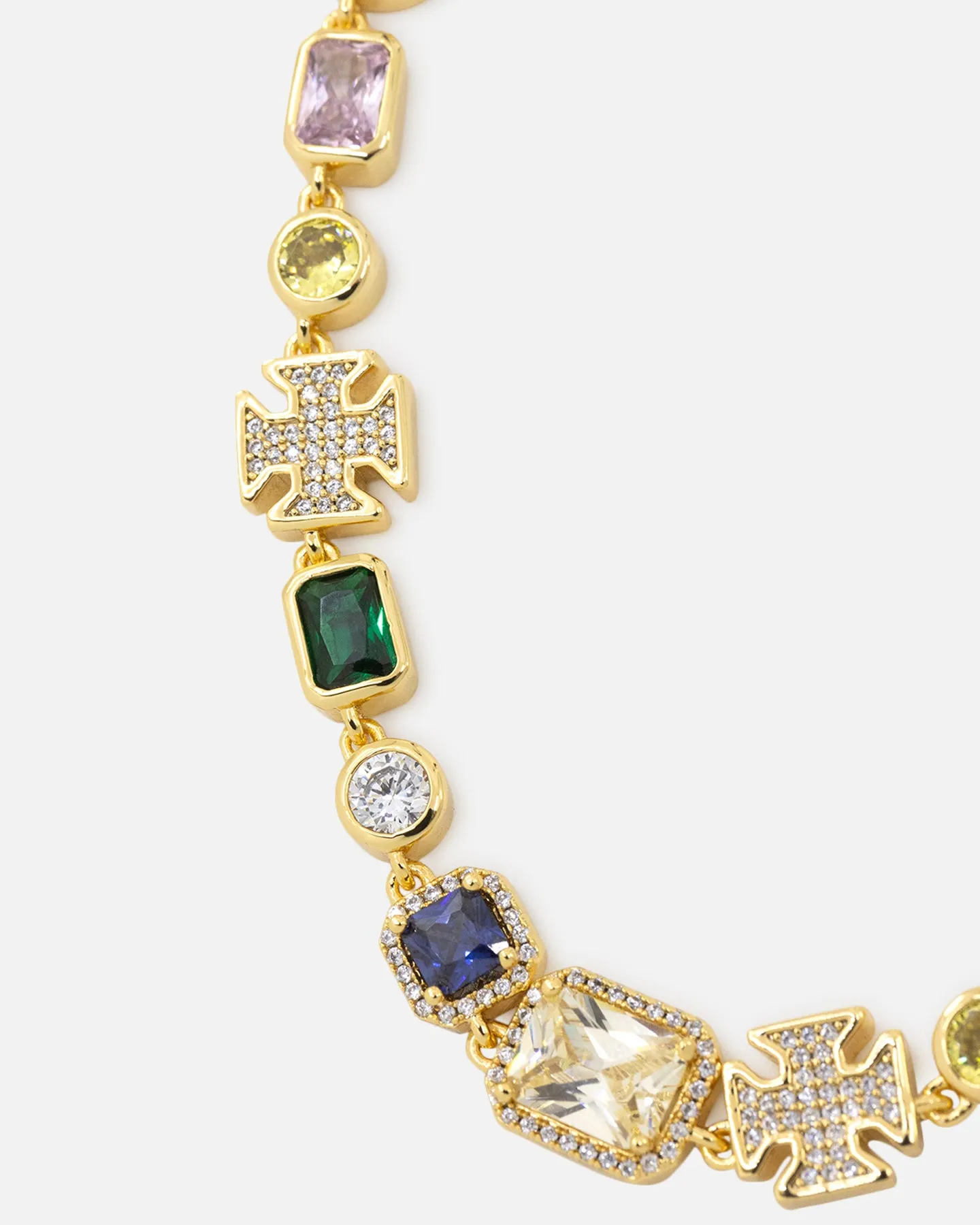 Saint Morta Iced Candy Chain Multi/Iced Gold