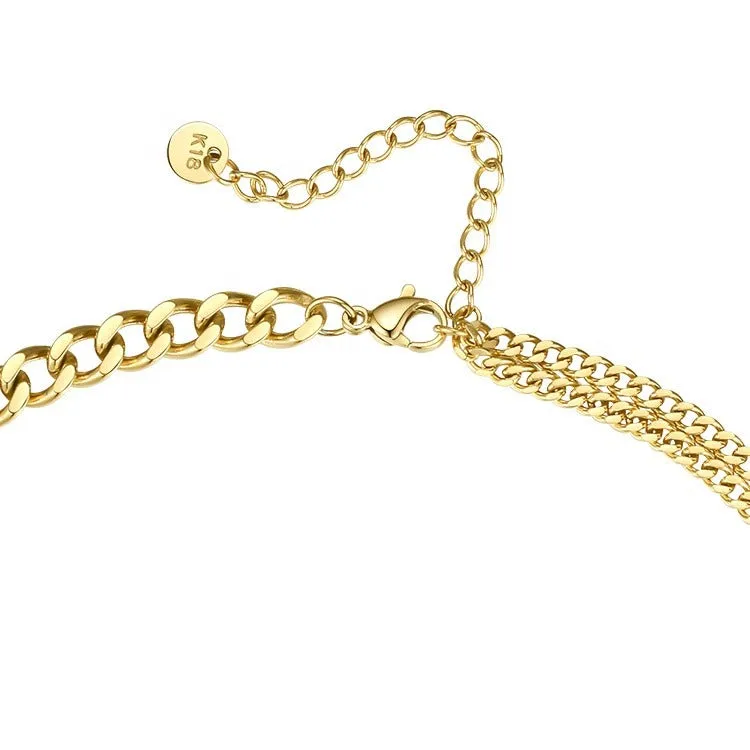 Shola - Curb Chain Choker Necklace