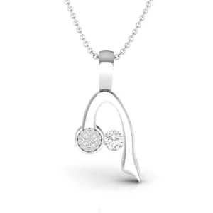 Showy Sterling Silver Pendant Necklace