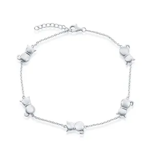 Silver Cat Bracelet