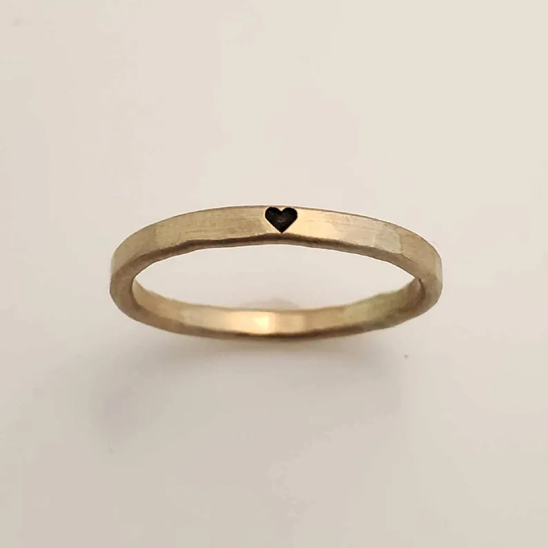 Skinny Heart Ring