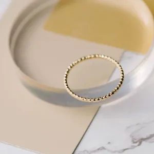 Sparkle Stacking Ring  in Gold