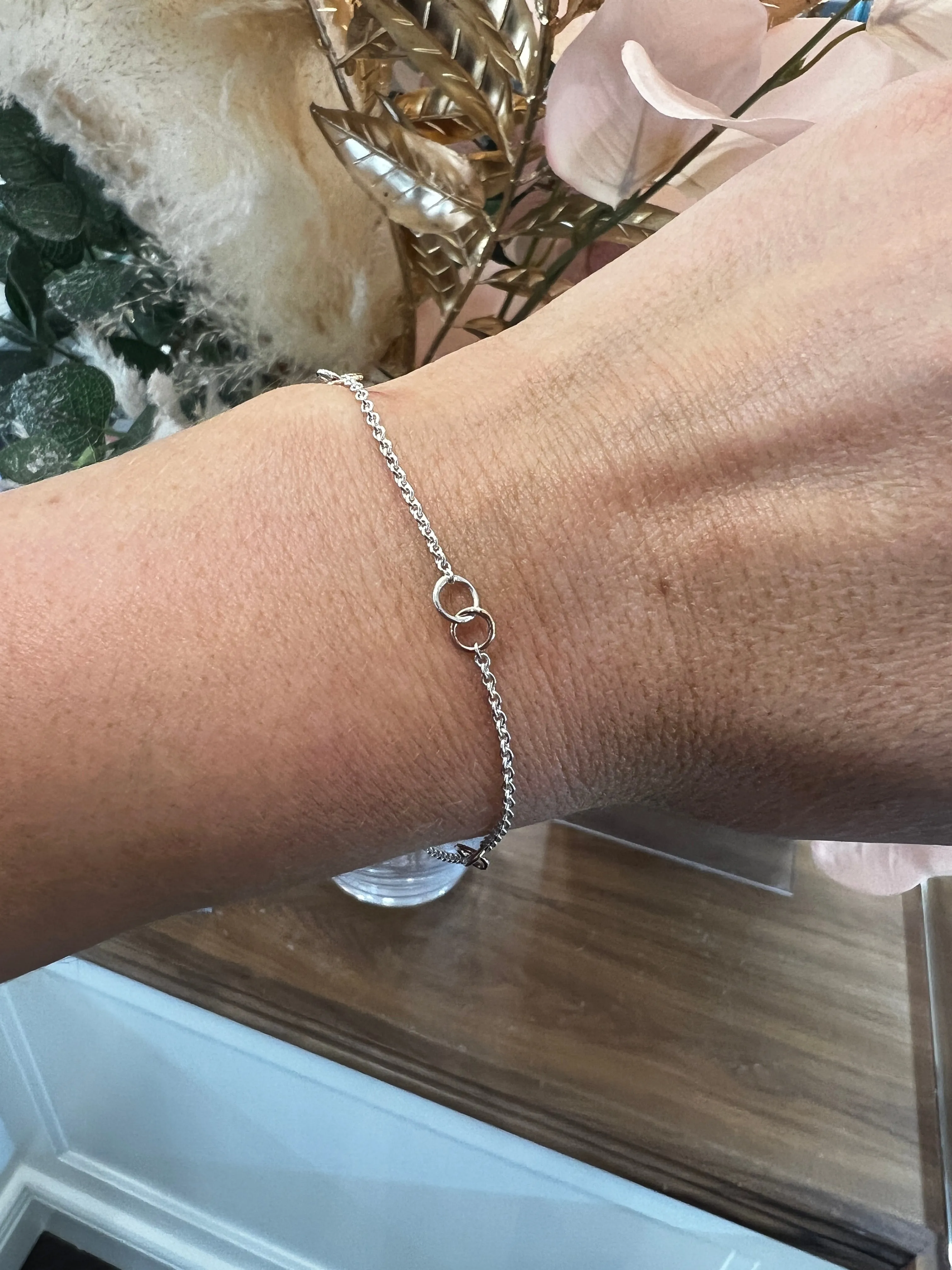 Tadgh Òg Silver & Rose Gold Ring Bracelet