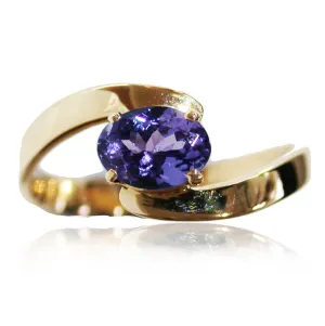 Tanzanite 9k Gold Ring