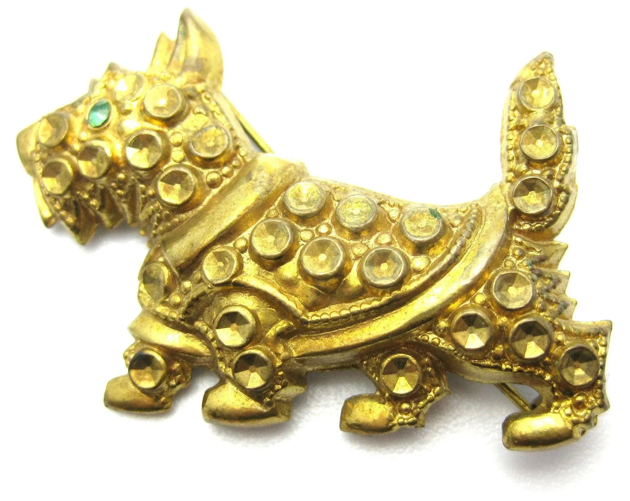 Vintage 1940s Scottie Dog Brooch