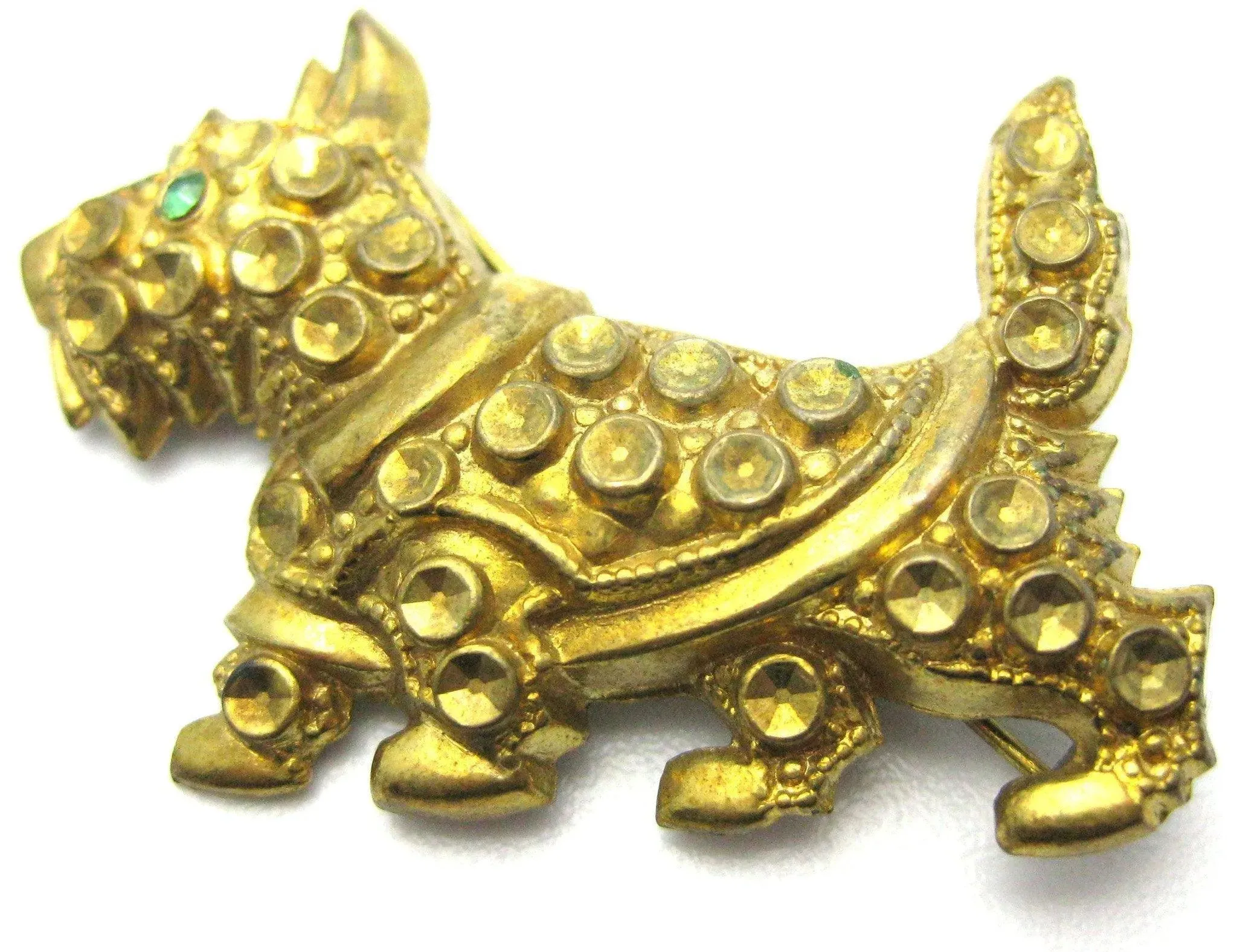 Vintage 1940s Scottie Dog Brooch