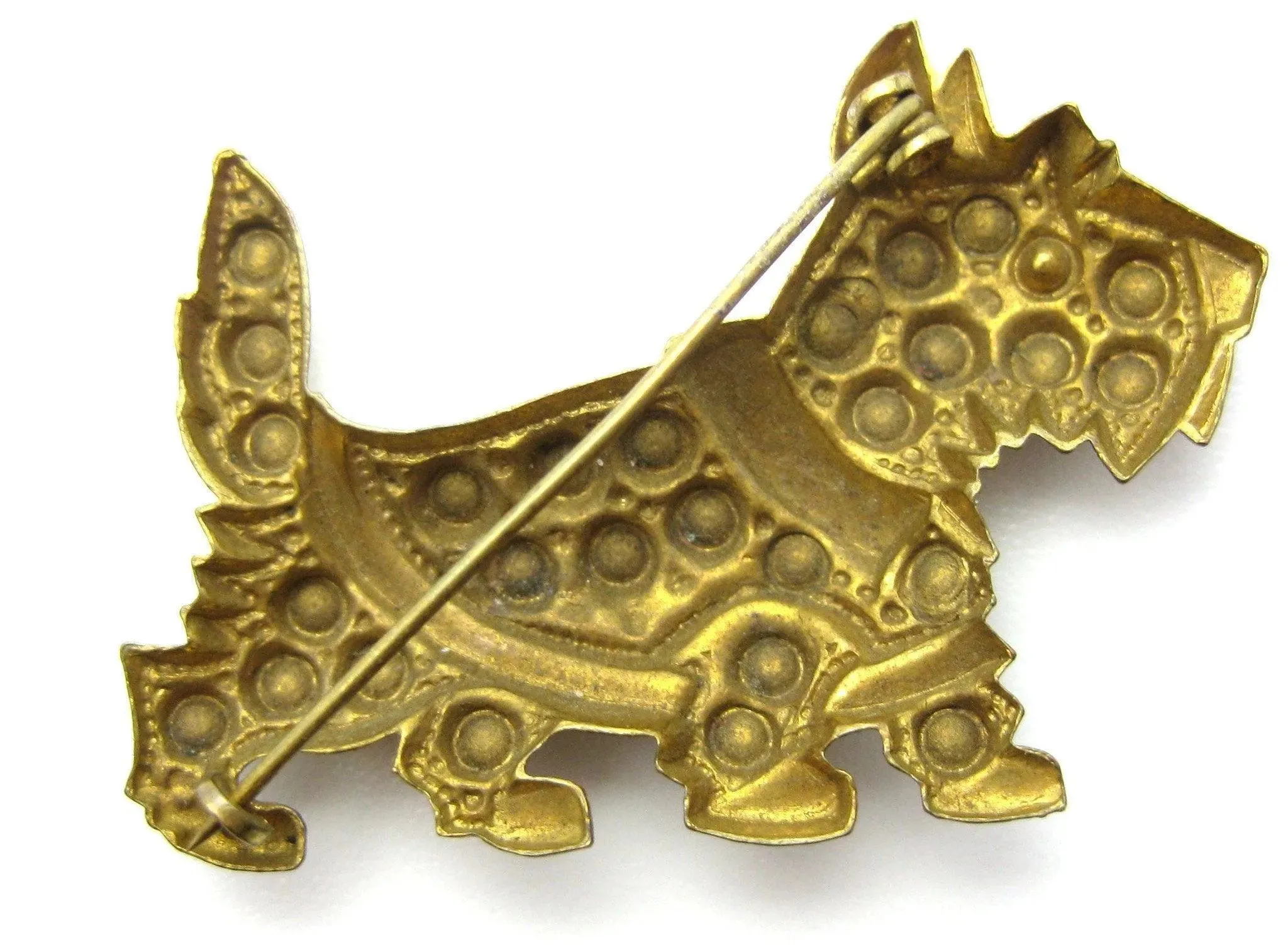 Vintage 1940s Scottie Dog Brooch