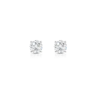 White Gold Diamond Stud Earrings Collection